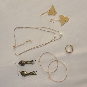 Gold Colored Jewelry Bundle